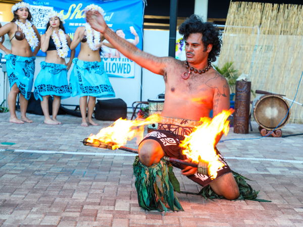 Hula Fire Show at Avista Resort event