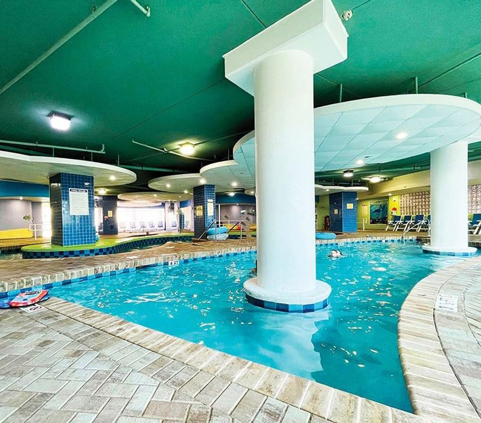 part of the indoor pool at Avista Resort