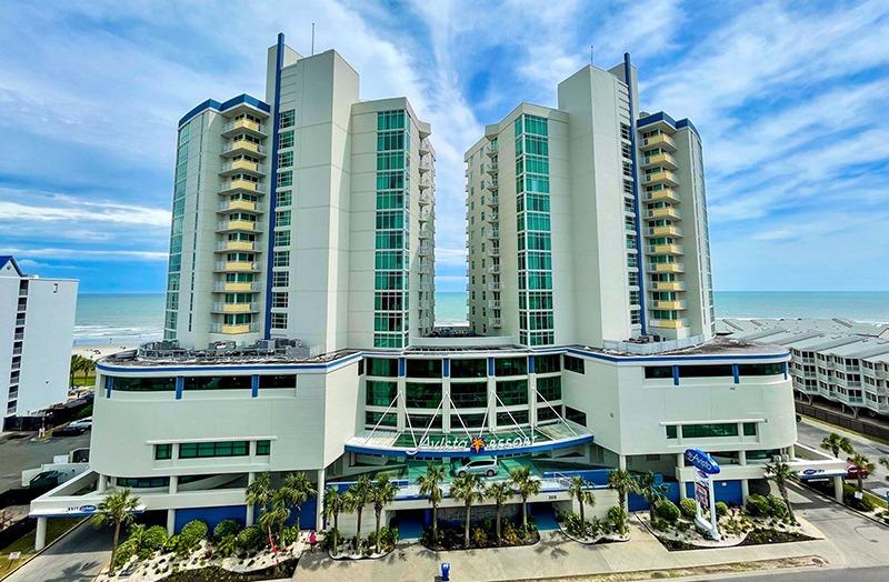 Exterior view of Avista Resort in North Myrtle Beach