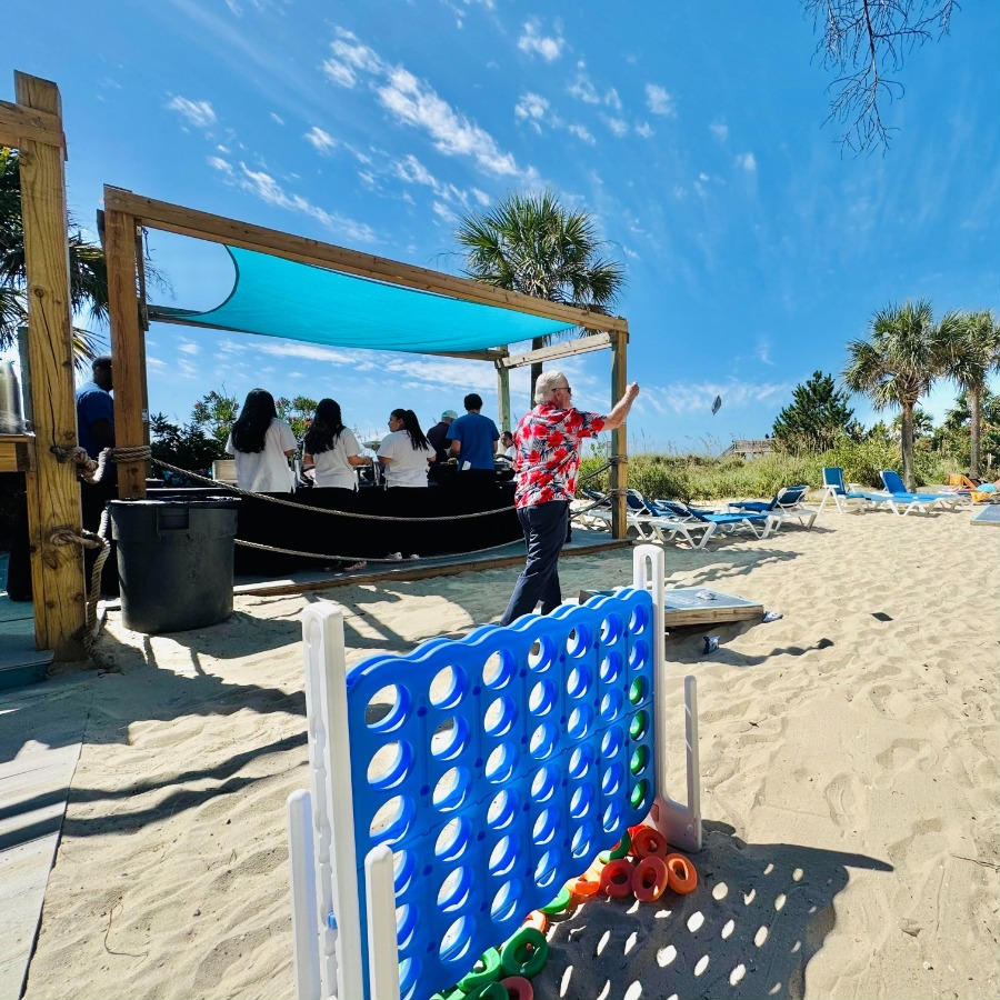 Scarecrow on a table